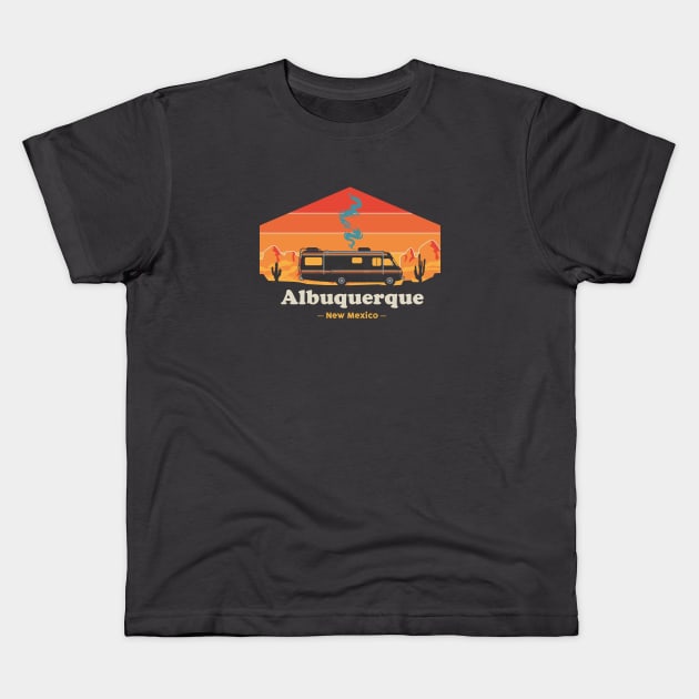 Albuquerque - Breaking Bad Kids T-Shirt by Johann Brangeon